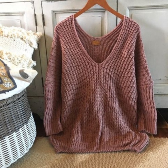 SOLD OUT!! Off Shoulder Pullover Cozy Sweater - Picture 3 of 6
